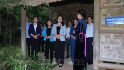 Вице-президент Во Тхи Ань Суан и рабочая делегация посетили исторический комплекс в уезде Чодон
