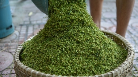 Способ приготовления клейкого риса кома в деревне Мечи города Ханоя