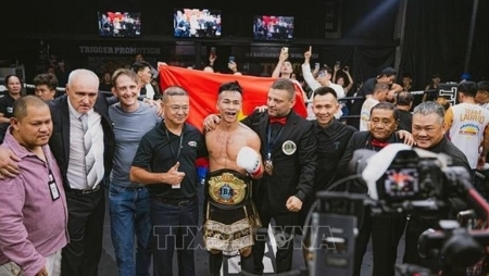 Чан Ван Тхао завоевал пояс чемпиона мира по боксу для Вьетнама