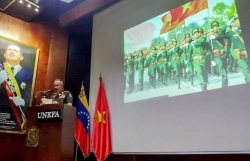 Празднование дня основания Вьетнамской народной армии в Венесуэле